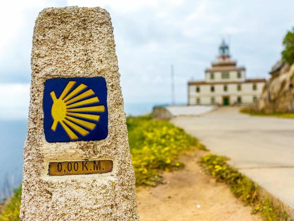 Camino Finesterre waymarker zero