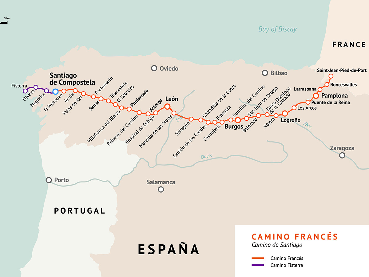 Camino Route Overviews: Camino Francés - American Pilgrims On The Camino