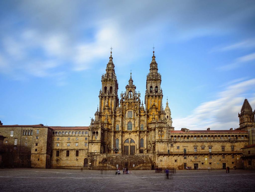 Plaza Obradoiro and Santiago de Compostela cathedral