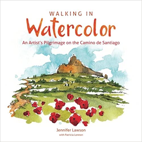 Walking in Watercolor book cover.