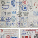 Special pilgrim's passport with stamps from the 2023 trip.