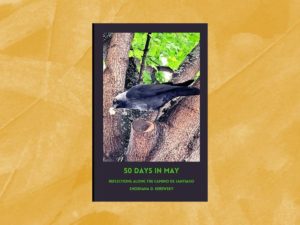 50 Days in May book review, with book cover.