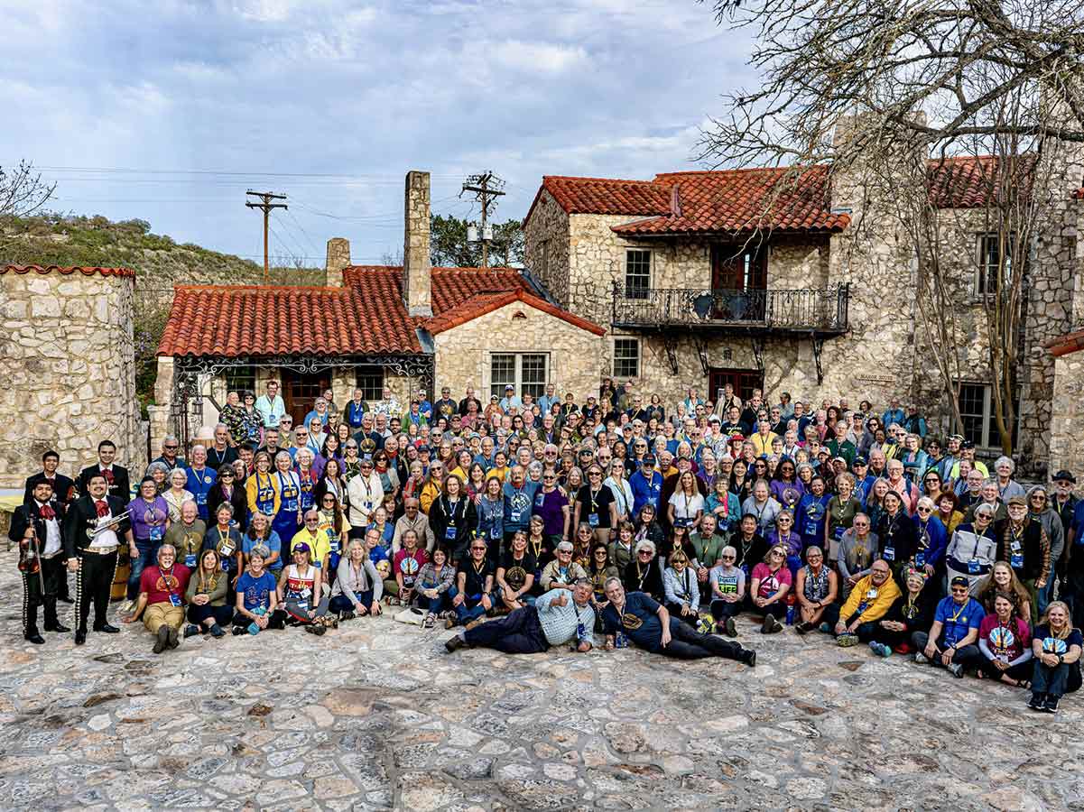 Gathering group photo Hunt, TX.