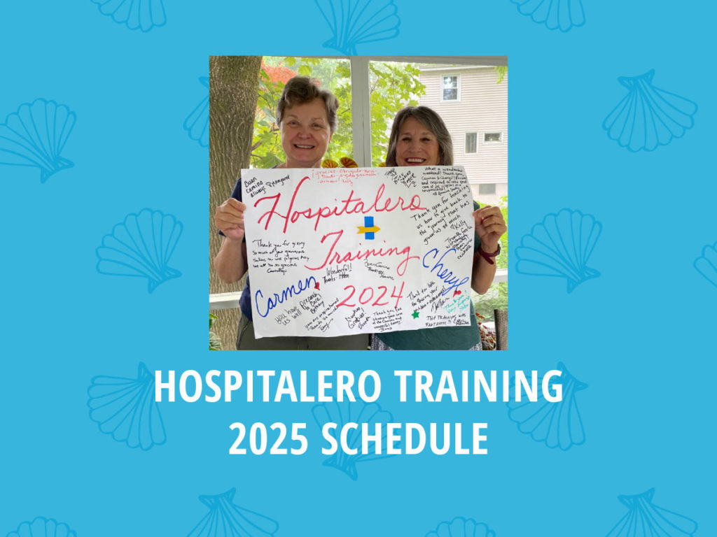 Hospitalero training schedule 2025.
