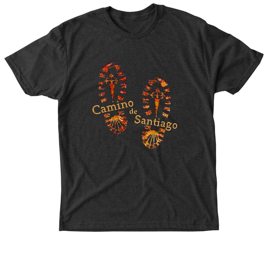 American Pilgrims Camino t-shirt footsteps.