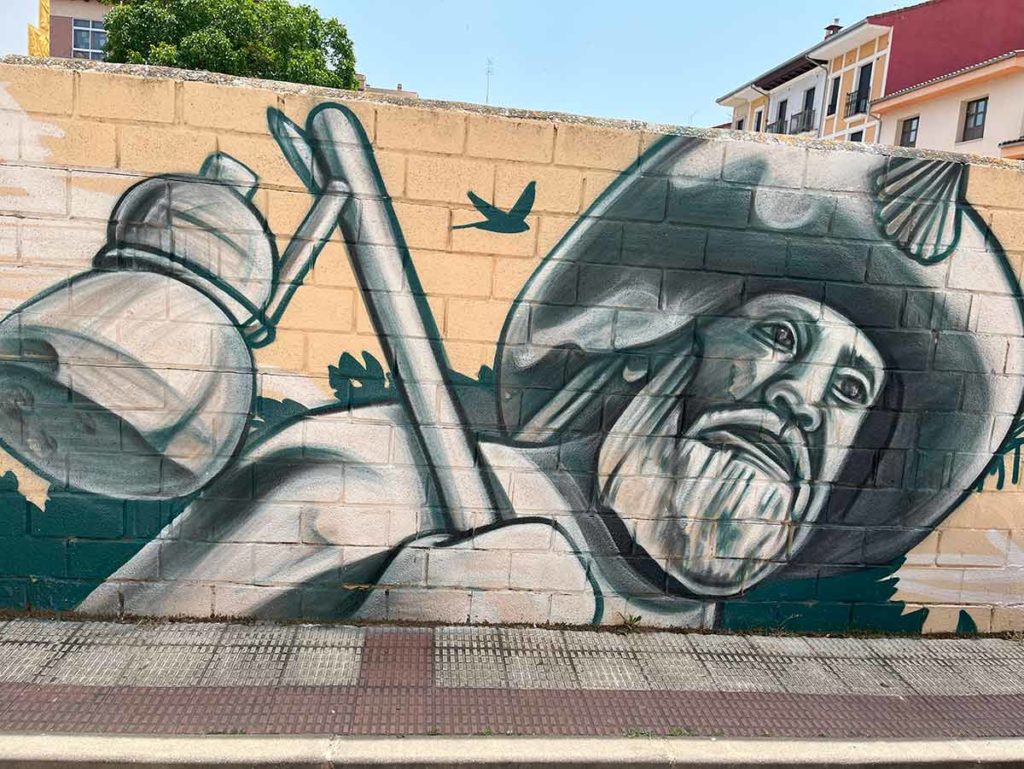 burgos cultural santiago mural Julie Gianelloni Connor summer 2025 la concha