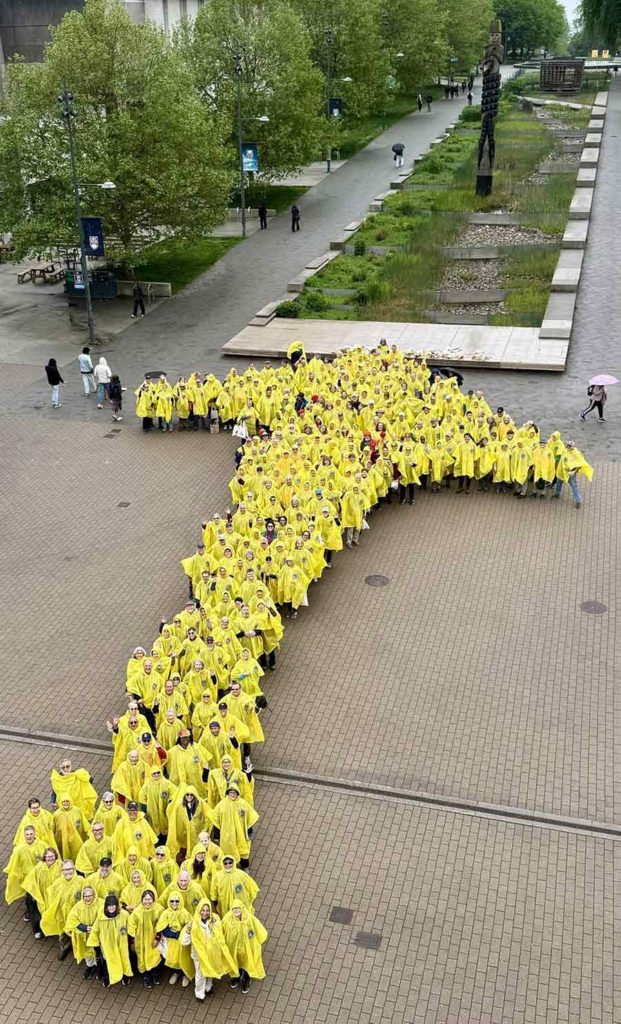 yellow arrow raincoats 2025 gathering summer la concha
