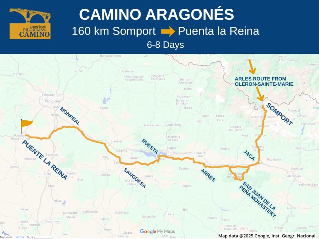 Camino Aragones map feature 3