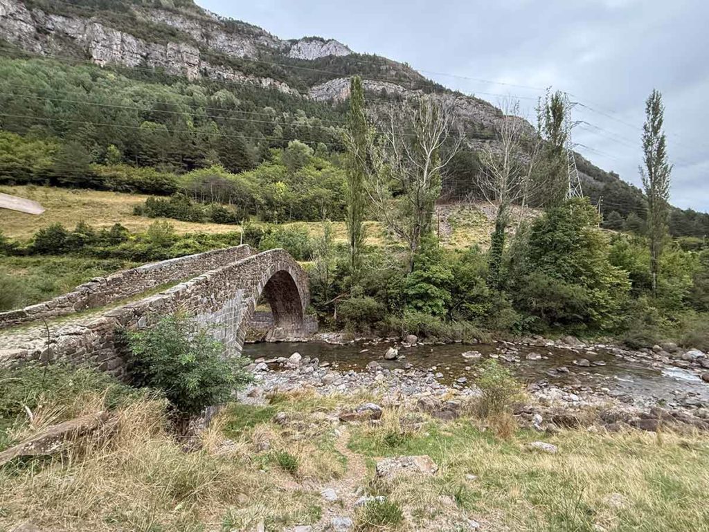 Medieval Bridge Canfranc Pueblo theresa weems