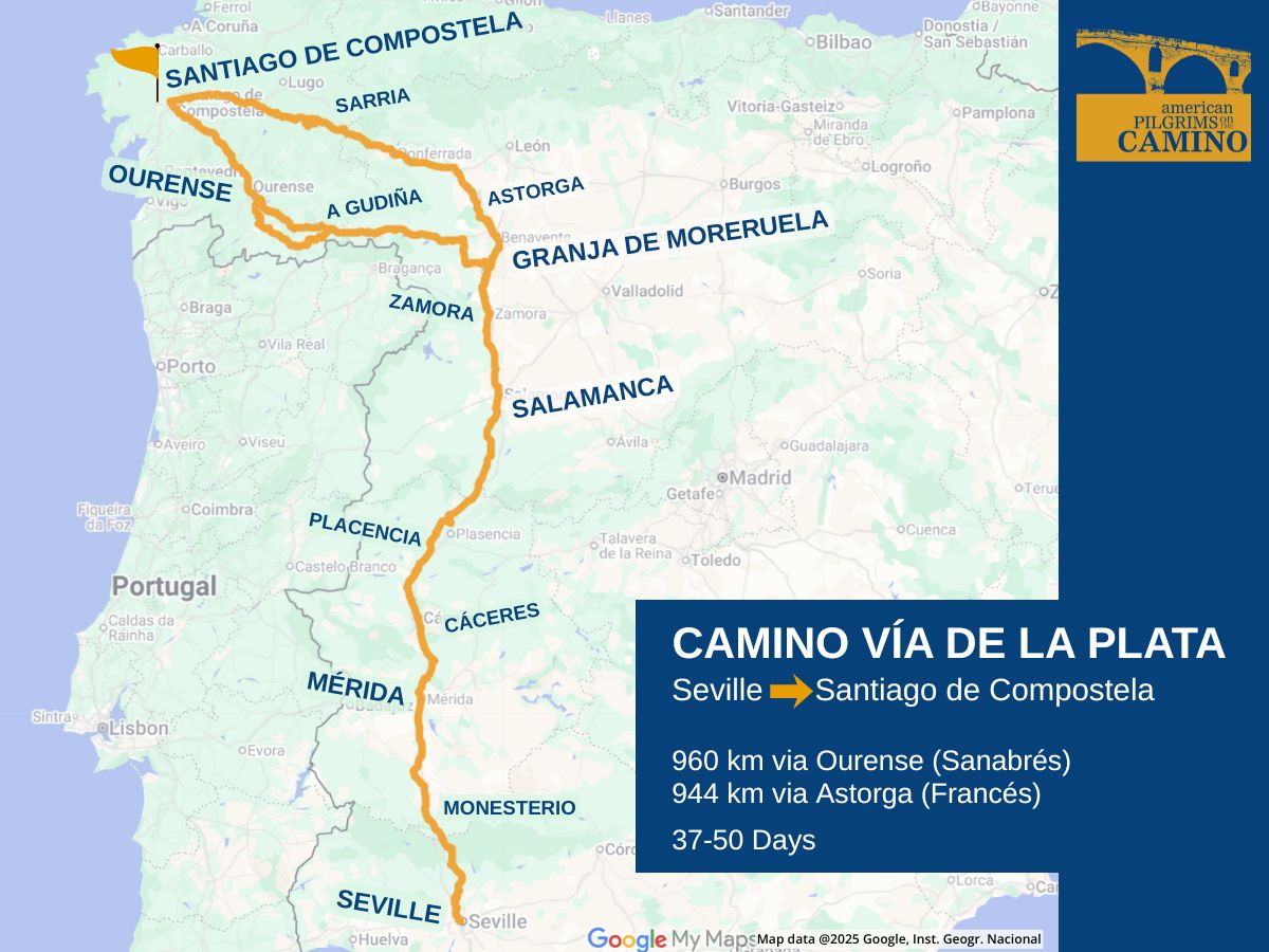 Vía de la Plata Route Overview - American Pilgrims on the Camino
