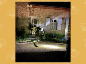 fire in attic night Cary Stage