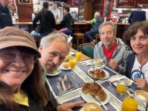 paco and flo breakfast Kathy Fauser.